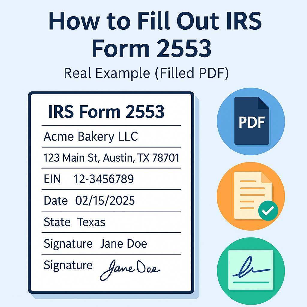 How to Fill Out IRS Form 2553